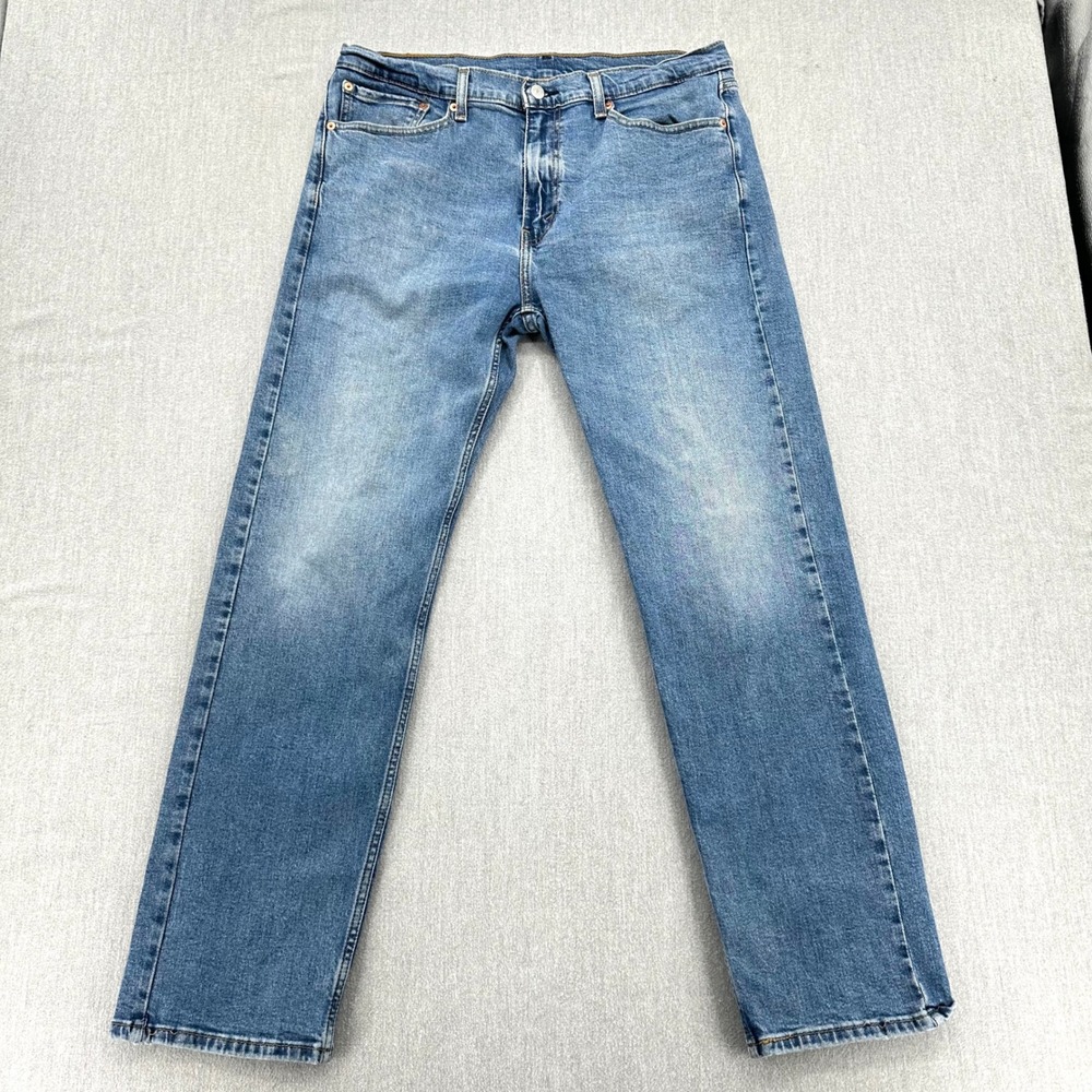 Levi's 505 Jeans Mens 36x31 Blue Regular Fit Straight Leg Stretch Denim